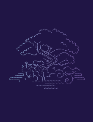 ASCII Heroku ecosystem wallpaper